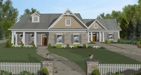 image of country house plan 9785